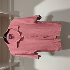 Panther Petite Pink Button Down Top SIZE Medium